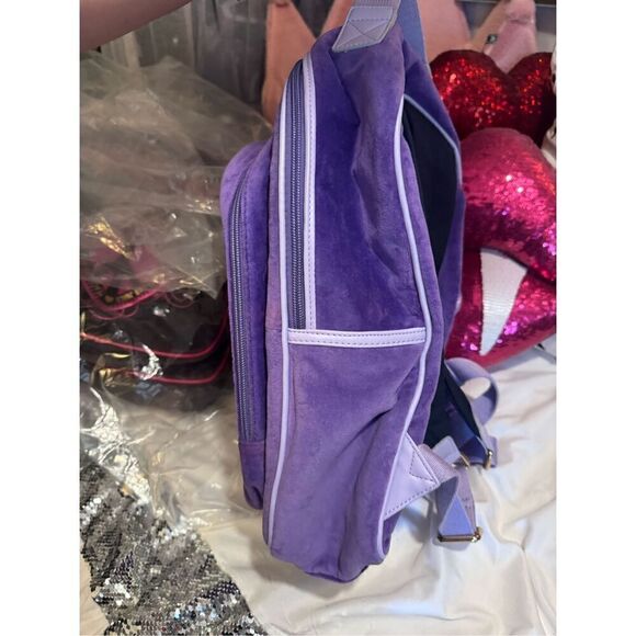 Vintage y2k purple peace velour juicy couture backpack NWT main image 11
